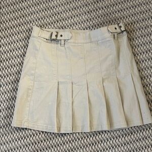 The JWS Collection Light Beige Junior size Mini Skirt
